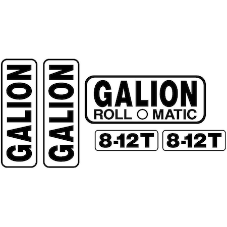 Aftermarket New Decal Set for Galion Model 8-12T Roll O Matic Machines MAE30-0225